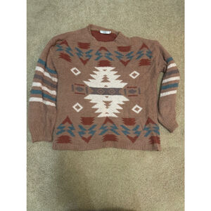 ChicSoul Women's Sweater XL Brown Red